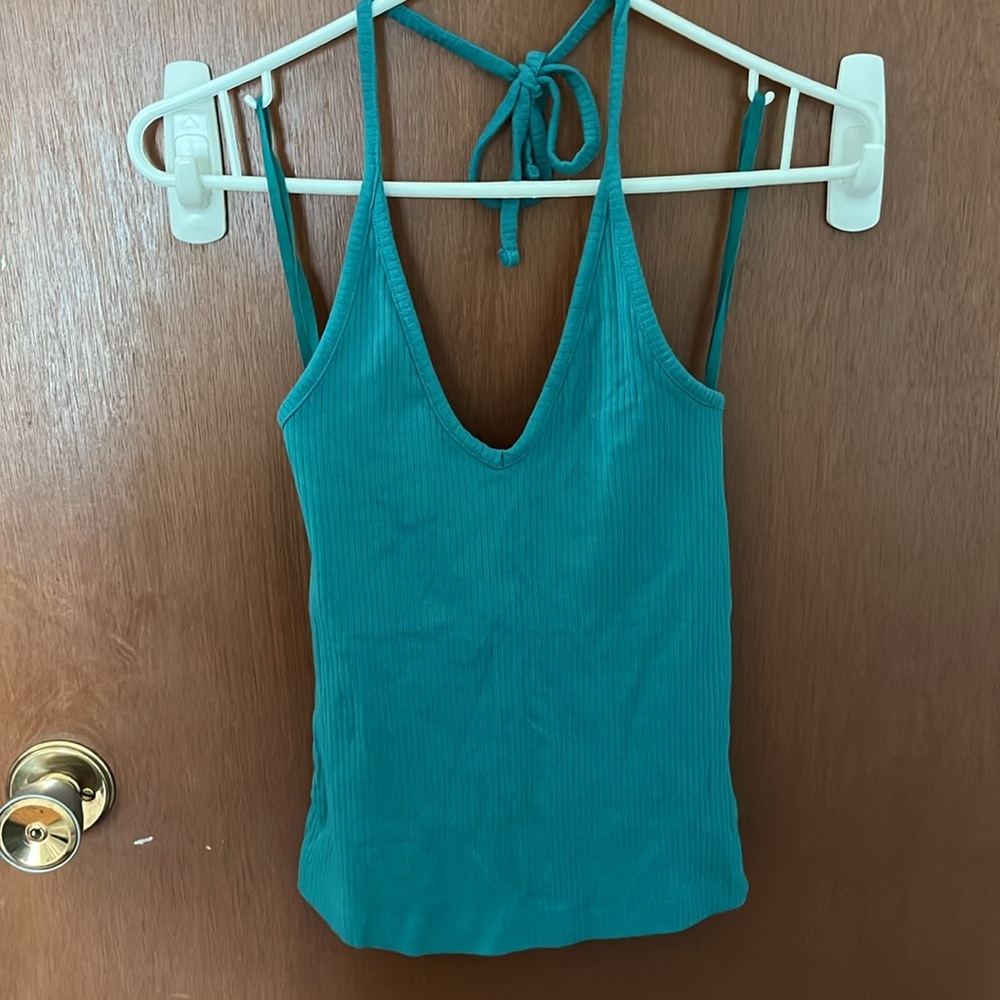Teal Halter Top